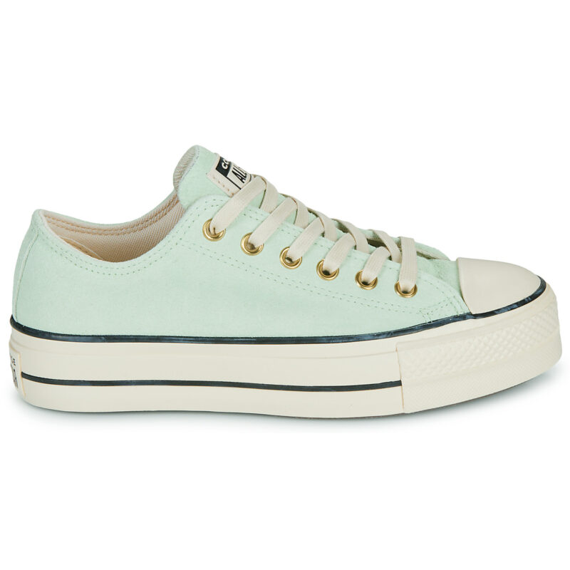 Converse  CHUCK TAYLOR ALL STAR LIFT PLATFORM SUEDE  Verde -  Sneakers basse Donna - 2