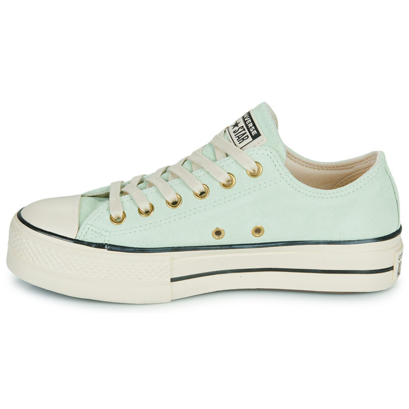 Converse  CHUCK TAYLOR ALL STAR LIFT PLATFORM SUEDE  Verde -  Sneakers basse Donna - 4