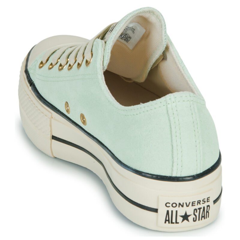 Converse  CHUCK TAYLOR ALL STAR LIFT PLATFORM SUEDE  Verde -  Sneakers basse Donna - 5