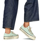 Converse  CHUCK TAYLOR ALL STAR LIFT PLATFORM SUEDE  Verde -  Sneakers basse Donna - 8