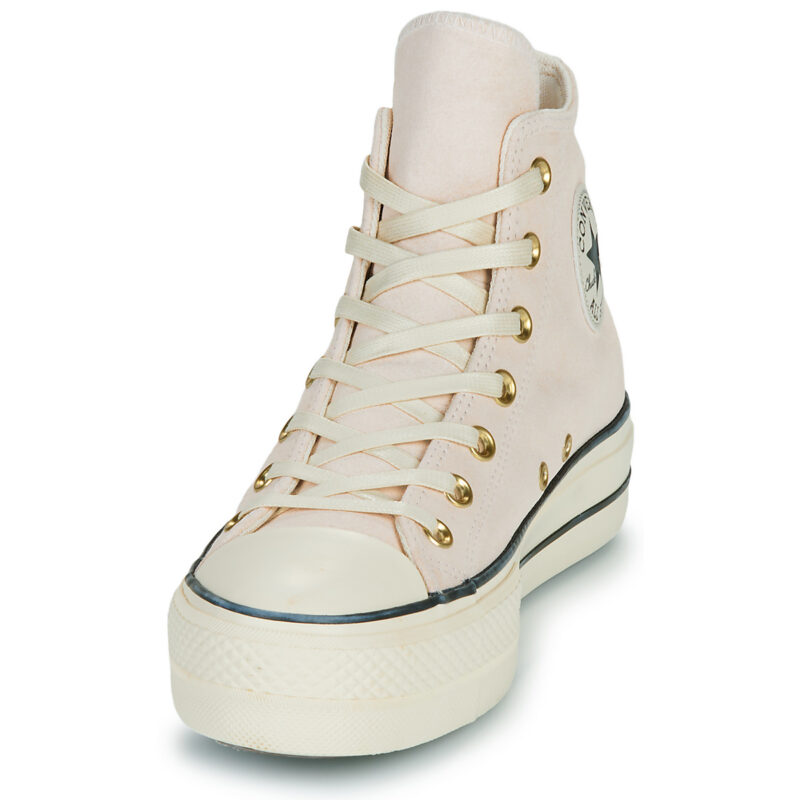Converse CTAS LIFT PLATFORM SUEDE Rosa Sneakers alte Donna - 3