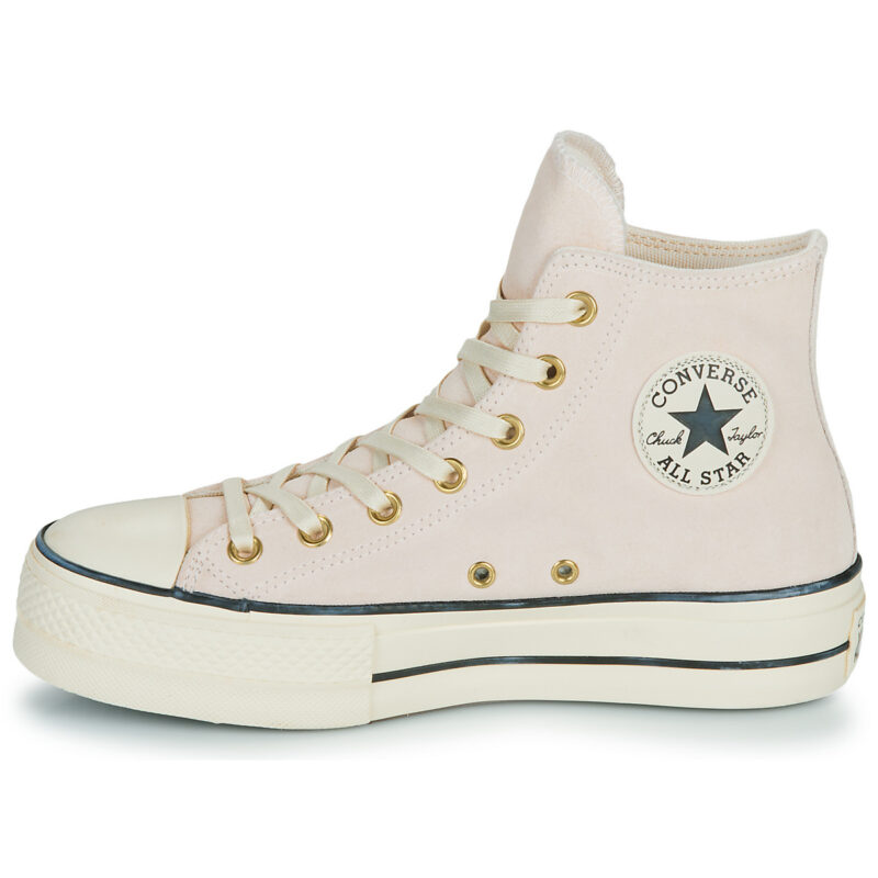 Converse CTAS LIFT PLATFORM SUEDE Rosa Sneakers alte Donna - 4
