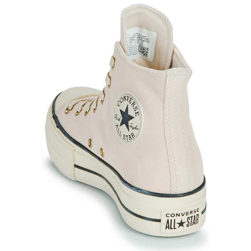 Converse CTAS LIFT PLATFORM SUEDE Rosa Sneakers alte Donna - 5