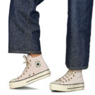 Converse CTAS LIFT PLATFORM SUEDE Rosa Sneakers alte Donna - 8