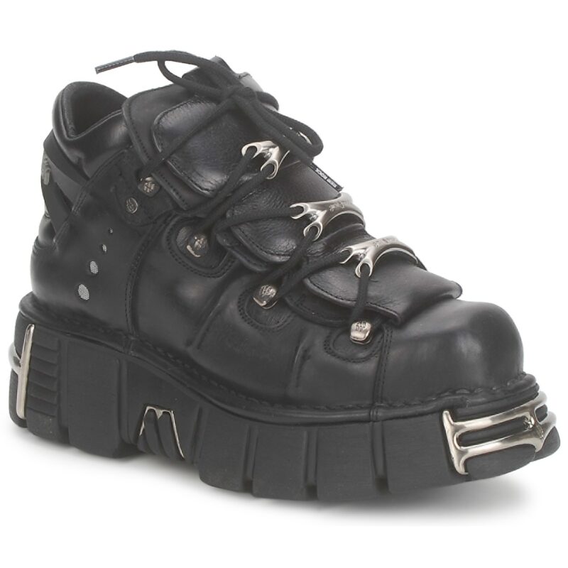 New Rock EVIL Black Derby Men - 1