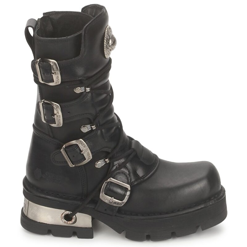 New Rock CALAMITOUS Schwarze Damen-Ankle-Boots - Gr&ouml;&szlig;e 2