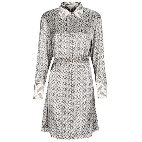 Abito corto donna VERONICA di Guess in beige, ideale per ogni occasione. Design elegante e moderno, perfetto per un look chic e raffinato. Scopri lo stile unico e la qualità di Guess con questo abito versatile.