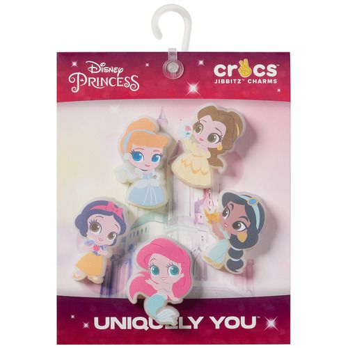 Accessori scarpe uomo Crocs Disney Princess LED 5pk multicolore, ideali per aggiungere stile e comfort al tuo look. Perfetti per gli amanti delle scarpe Crocs e fan della Disney, questi accessori colorati offrono un tocco magico e luminoso a qualsiasi outfit. Acquista ora per un'esperienza unica!