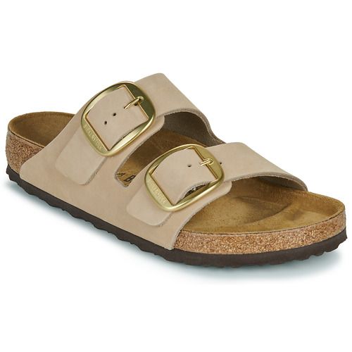 Ciabatta Donna Birkenstock Arizona Big Buckle LENB Sandcastle Beige, elegante e confortevole, con grande fibbia, ideale per il periodo estivo. Perfetta per casual e outfit giornalieri, offre un eccellente supporto per il piede. Acquista ora e scopri il comfort delle ciabatte Birkenstock.
