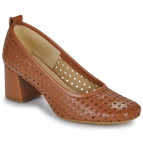 Décolleté Donna Betty London BRIGITTE in pelle nera con tacco elegante, adatta per ogni occasione. Design raffinato e comfort ottimale per un look chic e femminile. Perfette per il lavoro o eventi speciali.