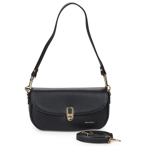 Borsa a spalla donna Hexagona  CALI  Nero Hexagona 3613130347159