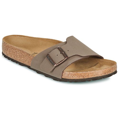 Immagine di ciabatte Birkenstock Catalina BFBC Mocca Marrone, modello da donna, caratterizzate da un design elegante e confortevole. Perfette per l'uso quotidiano, queste ciabatte offrono supporto per il piede e stile contemporaneo. Ideali per la stagione estiva, rappresentano una scelta versatile per abbinamenti casual e alla moda. Acquista ora le Birkenstock Catalina BFBC Mocca Marrone per aggiungere un tocco di raffinatezza al tuo guardaroba.