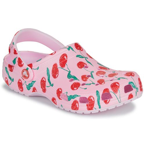 Zoccoli Donna Crocs Classic Fresh Fruits Clog, in stile vivace e colorato, con fantasie di frutta fresca. Comfort e leggerezza per un look estivo ideale. Perfetti per tutte le occasioni, dai momenti di relax in casa alle passeggiate all'aperto. Scopri la comodità e lo stile unico delle Crocs Classic Fresh Fruits Clog, il must-have della stagione!