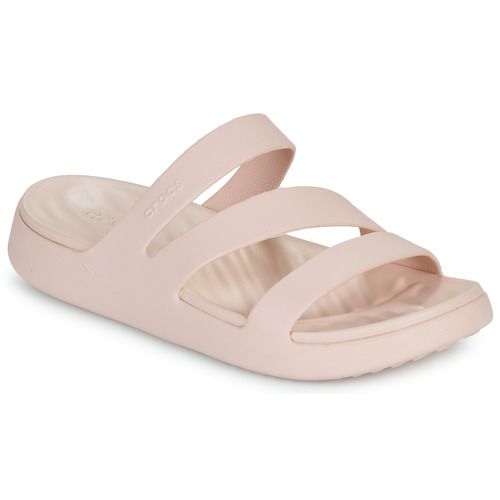 Ciabatta Donna Crocs Getaway Strappy Beige, elegante e comoda, perfetta per il tempo libero e le giornate estive. Design leggero e traspirante, ideale per ogni occasione. Acquista ora la tua ciabatta Crocs!