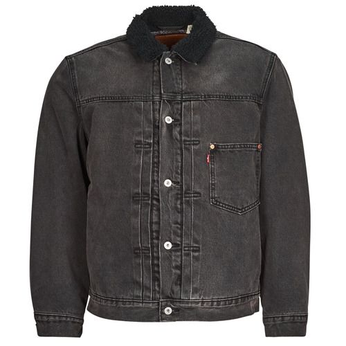 Giacca in jeans Uomo Levis LINED TYPE I TRUCKER Nero, un capo d'abbigliamento versatile e alla moda, perfetto per outfit casual. Questa giacca denim di alta qualità offre comfort e stile. Ideale per ogni stagione, è un must-have per gli amanti della moda maschile. Acquista ora la tua giacca Levis LINED TYPE I TRUCKER per esprimere il tuo stile unico!