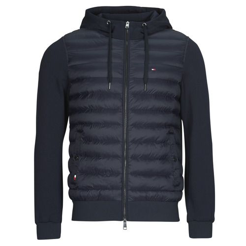 Giubbotto Tommy Hilfiger MIX MEDIA FZ HOODIE in colore marine, ideale per uomini. Giacca elegante e funzionale, perfetta per ogni occasione. Scopri il comfort e lo stile dei giubbotti uomo Tommy Hilfiger, un must-have per il tuo guardaroba.