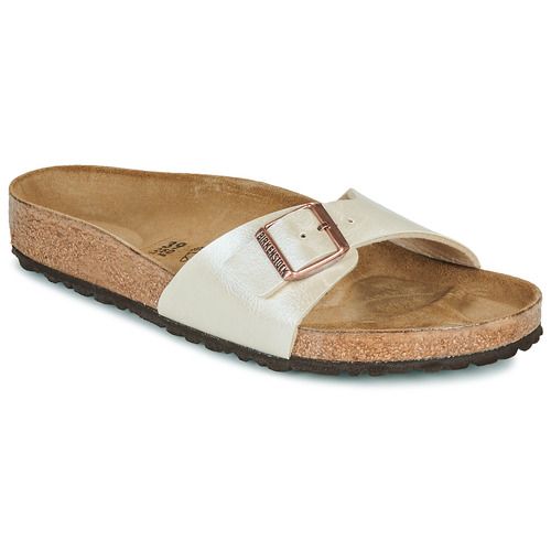 Ciabatta Donna Birkenstock Madrid BF Graceful Pearl White Beige, un modello elegante e confortevole perfetto per ogni occasione. Realizzata con materiali di alta qualità, questa ciabatta offre supporto ergonomico e stile senza tempo. Ideale per chi cerca comfort e design contemporaneo. Perfetta per l'estate, da abbinare a vestiti leggeri o jeans. Acquista la tua ciabatta Birkenstock Madrid e scopri il massimo del comfort per i tuoi piedi.