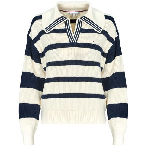 Maglione Donna Tommy Hilfiger CO CARDI STITCH OPEN POLO SWT LS, design elegante e raffinato, ideale per ogni occasione. Realizzato in morbido tessuto, questo pullover presenta un raffinato punto a maglia e un'apertura sul collo, perfetto per un look casual-chic. Acquista ora il tuo maglione Tommy Hilfiger e aggiorna il tuo guardaroba con stile!