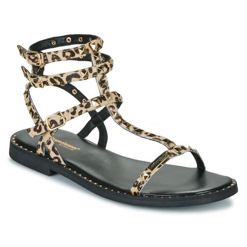 Sandali Donna Marrone Les Tropéziennes par M Belarbi CORALIE LEO, eleganti e alla moda, con design leopardato, perfetti per ogni occasione estiva. Comodi e trendy, ideali per completare il tuo outfit. Acquista ora per un look sofisticato e versatile.