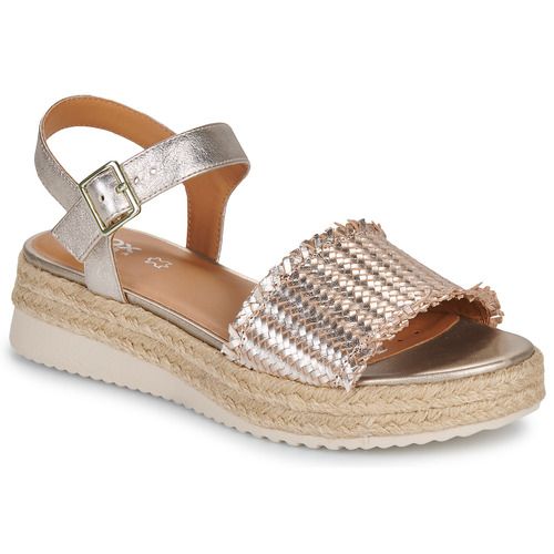 Sandali Geox D EOLIE Oro per donna, eleganti e trendy, con design raffinato in oro. Perfetti per l'estate, questi sandali offrono comfort e stile, ideali per ogni occasione. Scopri la collezione di calzature donna Geox.