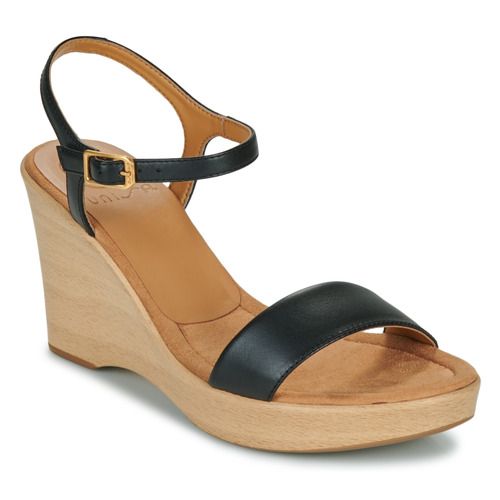 "Sandali Unisa RITA Nero per Donna, eleganti e comodi, ideali per ogni occasione. Scarpa estiva con design raffinato, perfetta per abbinamenti versatili. Scopri il comfort e lo stile di questi sandali neri Unisa."