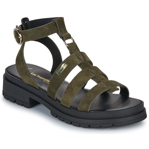 Sandali Donna Les Tropéziennes par M Belarbi TOBOSUED in Kaki, eleganti e comodi, perfetti per l'estate. Design alla moda con dettagli raffinati, ideali per completare ogni look estivo. Scopri il comfort e lo stile dei sandali TOBOSUED, must-have per la tua collezione di calzature.