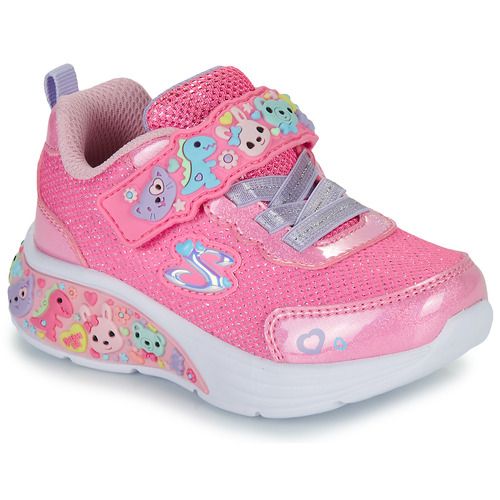 Immagine delle Skechers Scarpe bambina ragazza PLAY SCENE - FUN SQUAD in rosa, ideali per il tempo libero e attività quotidiane. Design accattivante e confortevole, perfette per le giovani trendsetter. Scarpe sportive Skechers per bambine, che uniscono stile e funzionalità per ogni avventura.