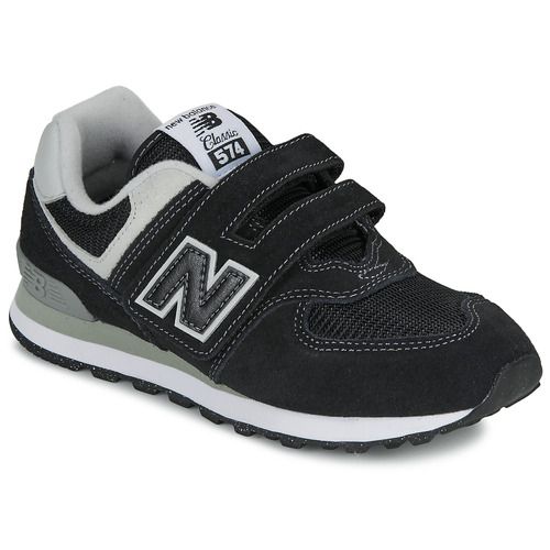 Scarpe bambino ragazzo New Balance 574 nere, modello versatile e alla moda, perfette per ogni occasione. Design elegante con dettagli moderni, ideali per un comfort ottimale durante il gioco e le attività quotidiane. Acquista online le New Balance 574 nere per garantire ai tuoi figli stile e praticità.
