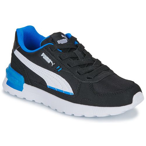 Scarpe bambino ragazzo Puma Graviton AC PS Nero, eleganti e comode, perfette per l'uso quotidiano e le attività sportive. Design moderno e suola antiscivolo per garantire sicurezza e comfort. Ideali per bambini attivi che amano la moda e la praticità.
