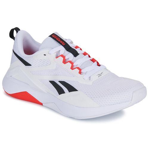 Scarpe da fitness uomo Reebok Sport NANOFLEX TR 2 Bianco, ideali per allenamenti e attività sportive. Design moderno e confortevole, queste scarpe offrono supporto e stabilità per ogni movimento. Perfette per chi cerca performance e stile, sono l'ottima scelta per l'allenamento in palestra e all'aperto.
