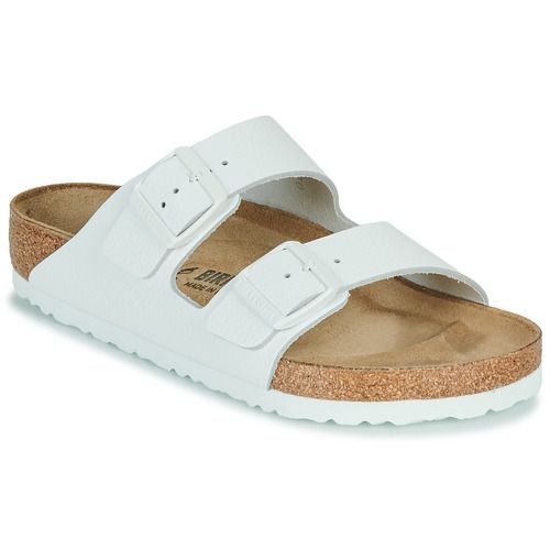 Ciabatta da uomo Birkenstock Arizona NL White in bianco, modello comodo e di tendenza, ideale per il tempo libero e l'estate. Scarpa in pelle di alta qualità, perfetta per garantire comfort e stile in ogni occasione. Acquista ora le Birkenstock Arizona NL per un look casual e alla moda.