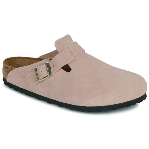 Ciabatta Uomo Birkenstock Boston LEVE Light Rose in Rosa, elegante e confortevole, perfetta per un look casual. Design iconico e suola anatomica per un sostegno ottimale. Scarpe ideali per il tempo libero e l'uso quotidiano.