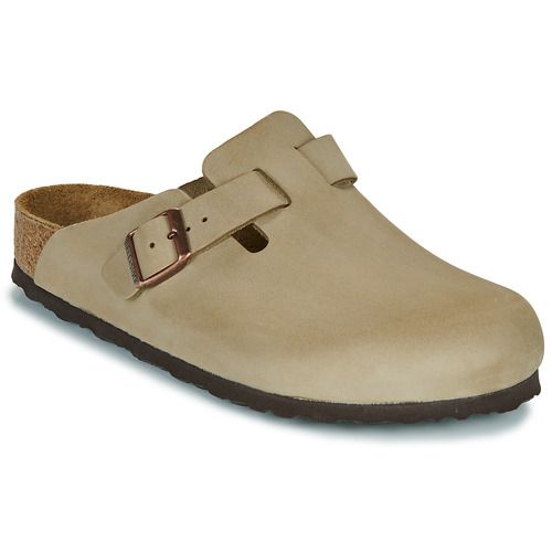 Ciabatte Uomo Birkenstock Boston SFB LEOI in Tabacco Brown e Beige, eleganti e confortevoli, perfette per un look casual e alla moda. Ideali per ogni stagione, queste ciabatte offrono supporto ottimale e stile raffinato. Acquista ora le Birkenstock Boston SFB per un comfort senza pari!