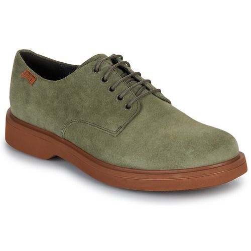 Scarpe da uomo Camper RTFT Verde Derby, eleganti e comode, ideali per ogni occasione. Perfette per chi cerca stile e comfort, queste scarpe sono realizzate con materiali di alta qualità e presentano un design moderno. Aggiungi un tocco di classe al tuo guardaroba con le Camper RTFT Verde Derby Uomo.