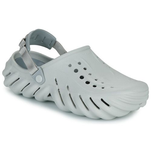 Zoccoli uomo Crocs Echo Clog in grigio, design confortevole e traspirante, perfetti per l'uso quotidiano e il tempo libero. Acquista ora i Crocs Echo Clog grigi, ideali per stile e comfort, disponibili online.