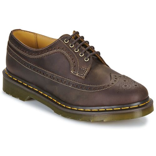 "Scarpe uomo Dr. Martens 3989 YS Dark Brown Crazy Horse Marrone - Derby elegante in pelle morbida, perfetto per look casual e formali. Comfort e stile senza tempo per ogni occasione. Acquista ora le tue Dr. Martens!"