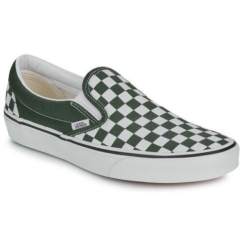 "Scarpe uomo Vans Classic Slip-On Verde, comode e trendy, ideali per un look casual. Sneakers slip-on di alta qualità, perfette per ogni occasione. Acquista ora le Vans Classic Slip-On Verde per un tocco di stile e comfort nel tuo guardaroba!"
