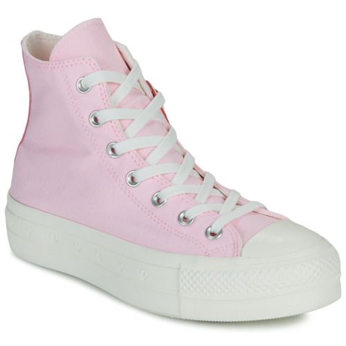 Sneakers alte Converse CHUCK TAYLOR ALL STAR LIFT Donna, eleganti e alla moda, in bianco con suola alta, perfette per un look casual e trendy. Ideali per ogni occasione, queste sneakers offrono comfort e stile, rendendole un must-have per le amanti della moda. Acquista ora le tue Converse CHUCK TAYLOR ALL STAR LIFT per un tocco di originalità al tuo wardrobe.