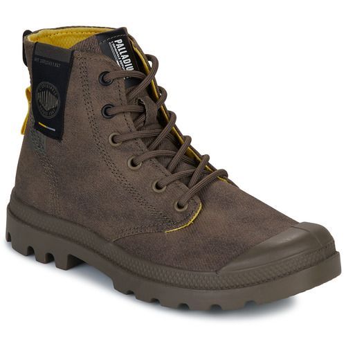 Sneakers alte Palladium PAMPA SURPLUS in colore Kaki per Donna, perfette per un look casual e alla moda. Realizzate con materiali di alta qualità, queste sneakers offrono comfort e stile per ogni occasione. Ideali per passeggiate e attività all'aperto, le Palladium PAMPA SURPLUS Kaki sono un must-have nel guardaroba femminile. Acquista ora le tue nuove sneakers alte per un look trendy e versatile!