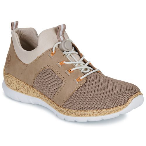 Sneakers basse Rieker per donna in colorazione elegante, caratterizzate da un design moderno e confortevole. Ideali per un look casual e sportivo, queste scarpe offrono un'ottima vestibilità e supporto per i piedi. Perfette per ogni occasione, dal tempo libero alle passeggiate in città. Acquista ora le sneakers Rieker per un stile trendy e comodo!