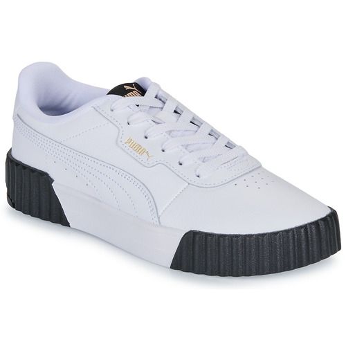 "Scarpe sportive Puma Carina 3.0 Bianco, sneakers basse da donna, design elegante e contemporaneo, perfette per il tempo libero e l'uso quotidiano. Comfort e stile per ogni occasione."