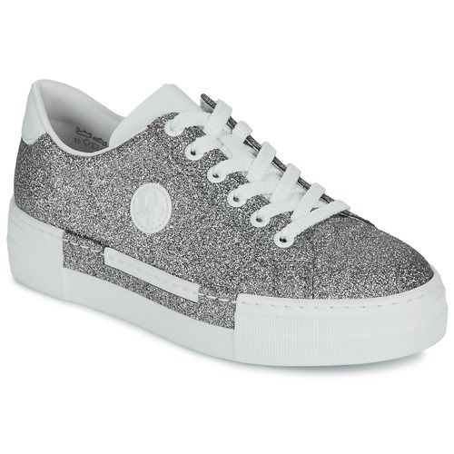 Sneakers basse Rieker grigio per donna, eleganti e comode, ideali per ogni occasione. Queste scarpe sportive offrono un design moderno e un comfort ottimale, perfette per completare il tuo outfit giornaliero. Scegli le Rieker grigio per un look alla moda e pratico.