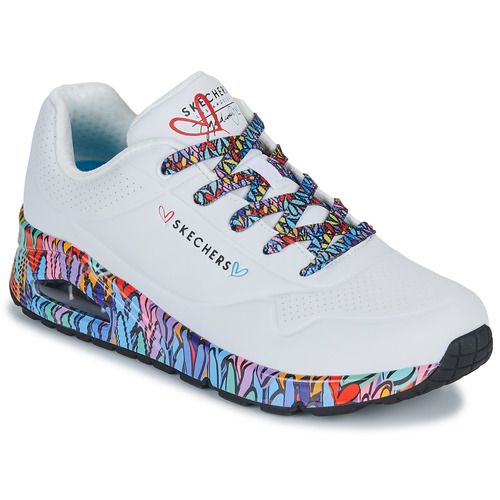 Sneakers basse Skechers JGOLDCROWN: UNO CLASSIC in Bianco per Donna, eleganti e versatili, ideali per ogni occasione. Realizzate con materiali di alta qualità, queste sneakers offrono comfort e stile. Perfette per un look casual-chic, sono la scelta ideale per completare il tuo guardaroba. Acquista le tue Skechers JGOLDCROWN e aggiungi un tocco di classe al tuo outfit!
