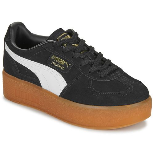Sneakers basse Puma Palermo Elevata Wns Nero per donna, dal design elegante e sportivo. Queste scarpe offrono comfort e stile, perfette per ogni occasione. Acquista ora per aggiungere un tocco di classe al tuo look.