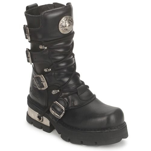 Stivaletti Uomo New Rock CALAMITOUS in Nero, design elegante e resistente per un look alla moda. Perfetti per ogni occasione, questi stivali offrono comfort e stile, con un tocco distintivo del brand New Rock. Ideali per chi cerca qualità e tendenza.