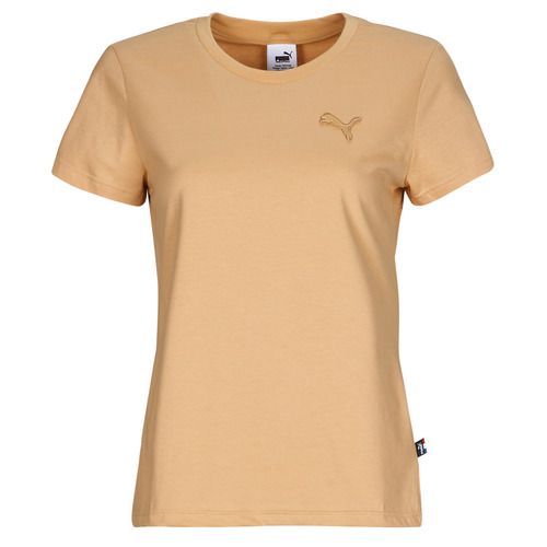 T-shirt Beige Puma TEE W MIF BADGE BRODE per donna, maniche corte, ideale per un look casual e sportivo. Comoda e alla moda, perfetta per ogni occasione. Acquista ora per aggiungere un tocco di stile al tuo guardaroba!