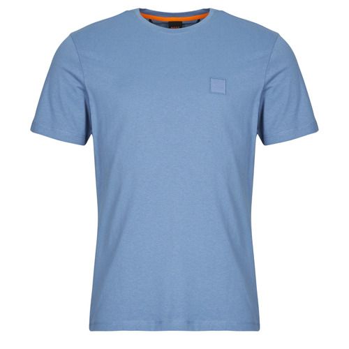 T-shirt uomo BOSS Tales blu maniche corte, stile elegante e casual, perfetta per tutte le occasioni. Realizzata con materiali di alta qualità, offre comfort e traspirabilità. Disponibile in diverse taglie, ideale per un look moderno e raffinato. Acquista ora la T-shirt BOSS Tales per un guardaroba versatile e alla moda.