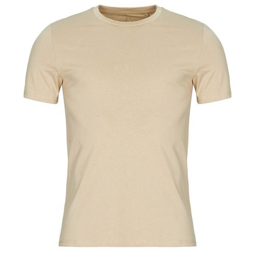 T-shirt beige da uomo Guess AIDY a maniche corte, modello elegante e versatile, perfetta per ogni occasione. Realizzata in morbido tessuto, offre comfort e stile. Ideale per un look casual o per abbinamenti più formali. Scopri la qualità e il design distintivo di Guess.