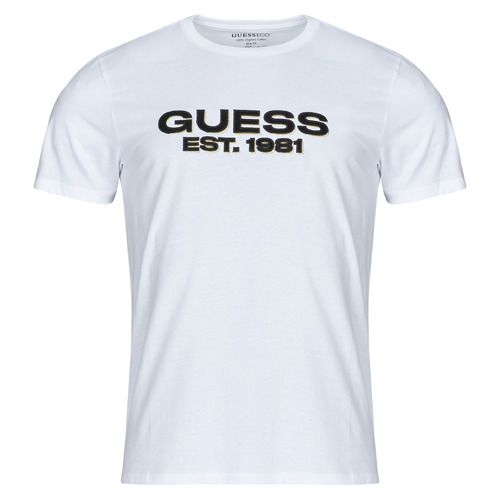 T-shirt maniche corte uomo Guess VELVET LOGO Bianco, elegante e trendy, perfetta per un look casual. Realizzata in morbido cotone, questa t-shirt presenta un logo Guess in velluto che aggiunge un tocco di stile. Ideale per abbinamenti quotidiani e occasioni informali, rappresenta un must-have nel guardaroba maschile. Scopri la qualità e il design distintivo di Guess con questo versatile capo d'abbigliamento.