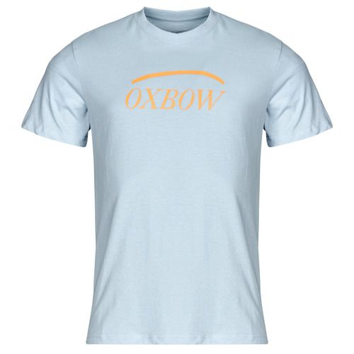 T-shirt uomo Oxbow R1TALAI blu, maniche corte, design moderno e casual, perfetta per l'estate. Realizzata con materiali di alta qualità, offre comfort e stile per ogni occasione. Ideale per outfit quotidiani, tempo libero e avventure all'aperto. Disponibile in diverse taglie.